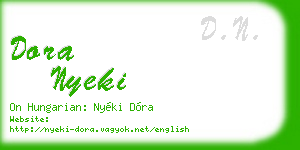 dora nyeki business card